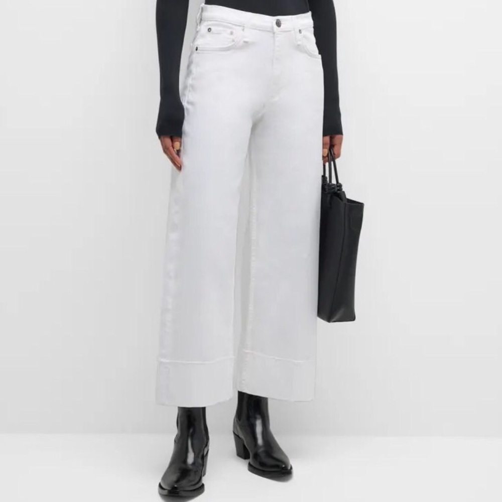 “NEW” rag & bone The Andi High-Rise Wide Leg Cuff